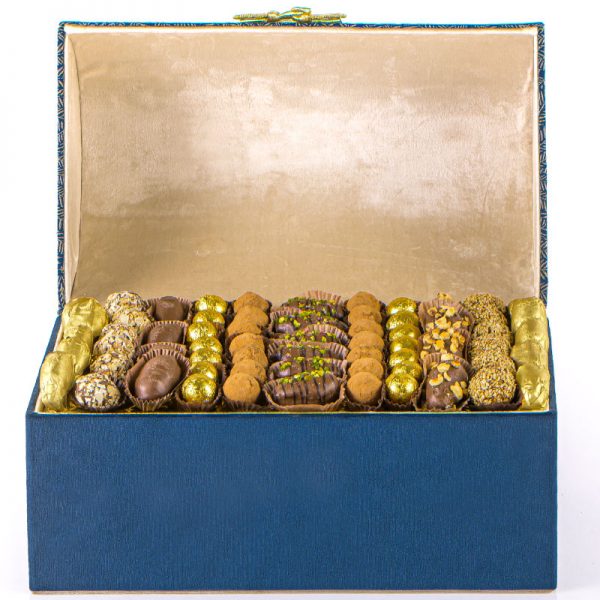 Boîte décorative en carton - 47 x 31 cm - Ecru